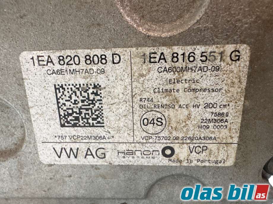 Aircondition kompressor til Škoda Enyaq 2021-->>  (SKODA|1EA 820 808 C||1EA 820 808 D)