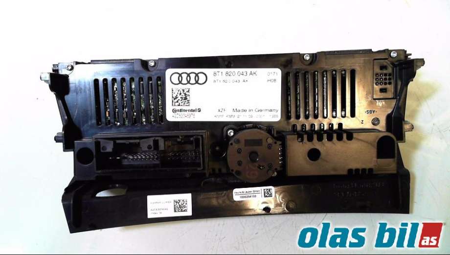 Varmeapparat betjening til Audi A5 2007-2016 (Type I)  (8T1 820 043 AK|)