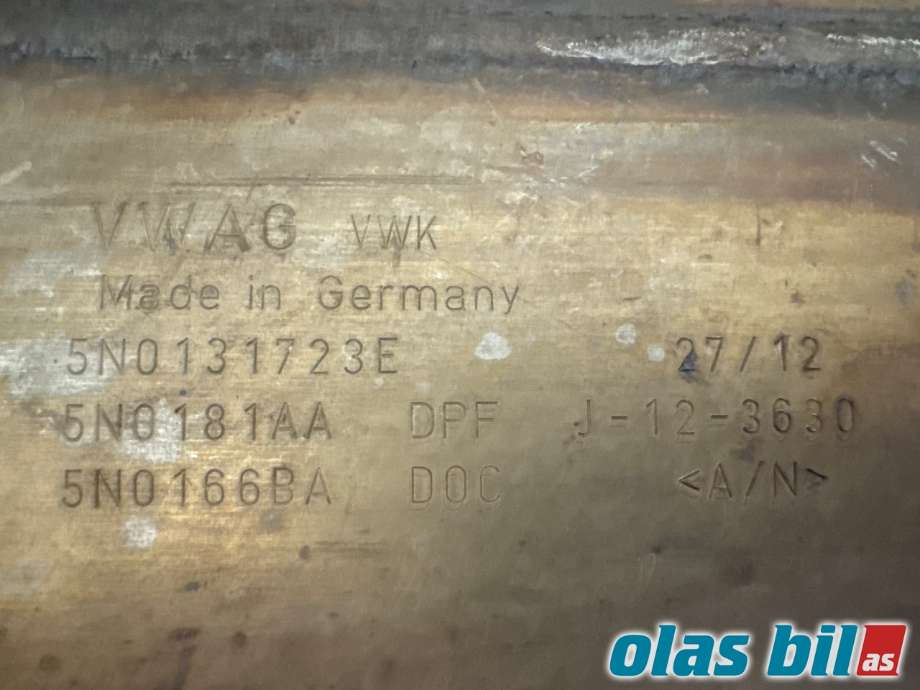 Partikkelfilter til VW Caddy 2010-2015 (Type III, Fase 2)  (VOLKSWAGEN|1K0 254 707 PX|JZW 254 700 HX|)