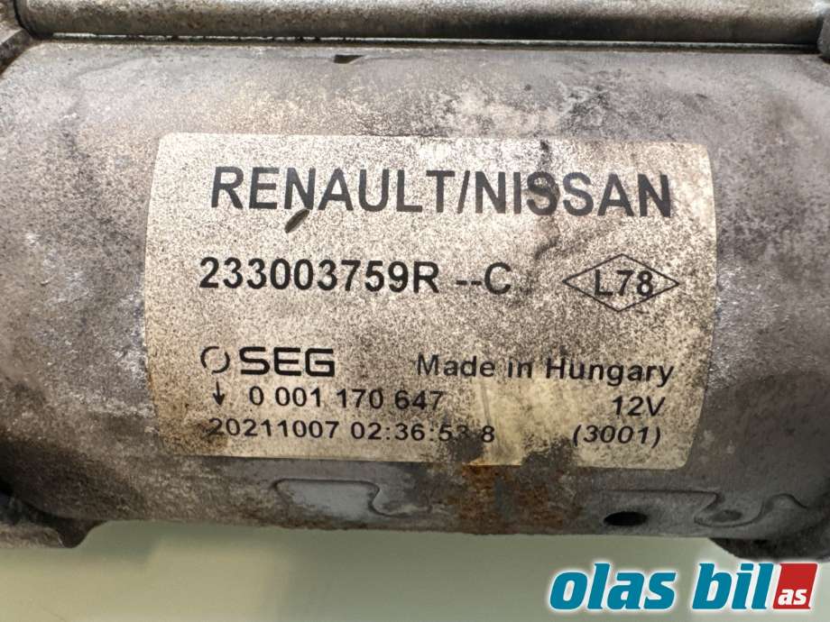 Starter diesel til Mercedes Citan 2021-->> (W420) (W420) (MERCEDES|A 415 906 61 00||233003759R)