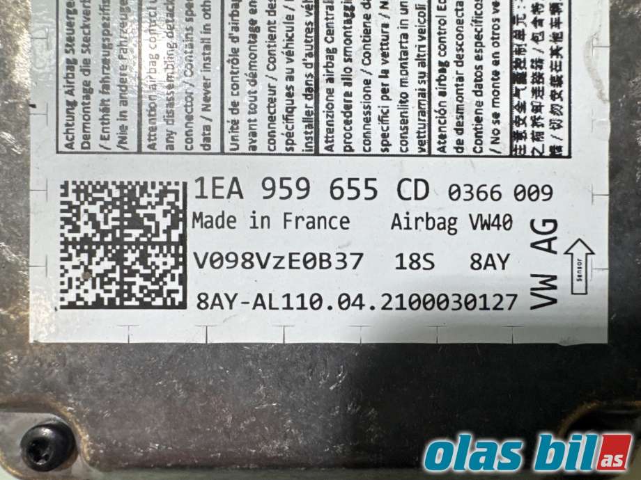 Airbag elektronikk til VW ID.3 2020-->>  (VOLKSWAGEN|1EA 959 655 ER||1EA 959 655 CD)