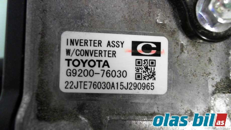 Inverter elbil til Toyota Auris 2015-2019 (Type II, Fase 2)  (G920076030|)