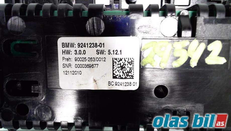 Varmeapparat betjening til BMW 5-Serie 2010-2017 (F10/F11) (F10/F11) (61 31 9 328 425||9241238)