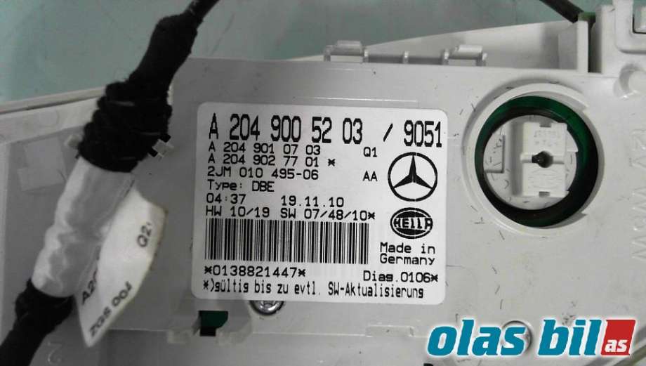 Bryter diverse til Mercedes C-Klasse 2007-2011 (Fase 1) (W204) (W204) (A 204 900 18 04||A2049005203)