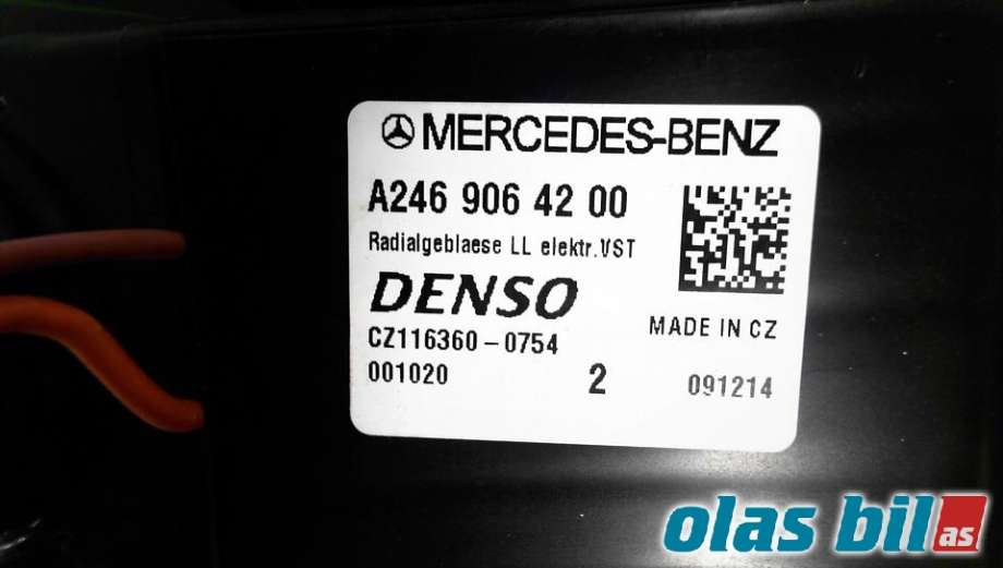 Varmeapparat motor til Mercedes B-Klasse 2011-2018 (W246) (W246) (A 246 906 42 00||A2469064200)