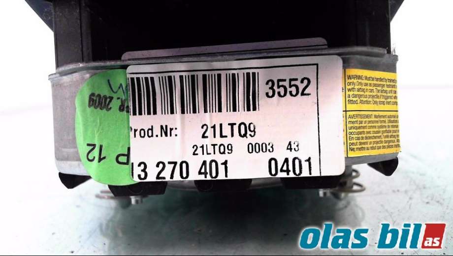 Airbag rattpute til Opel Insignia A 2009-2014 (22964968|)