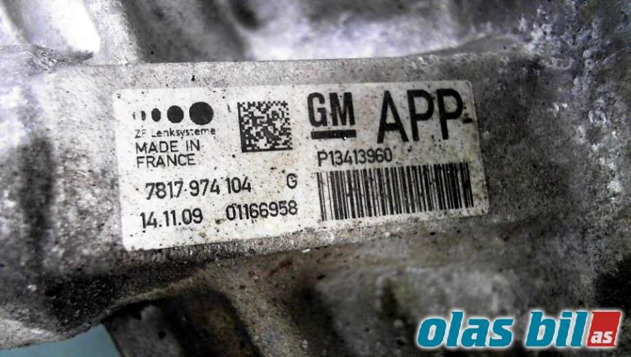 Tannstang elektrisk til Opel Zafira Tourer 2012-2018 (39101584||95521777;P13413960)