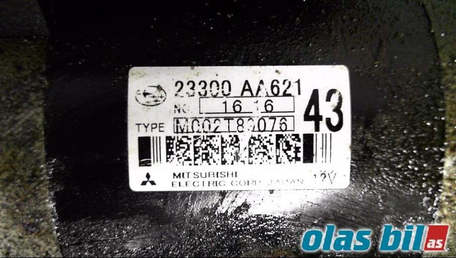 Starter diesel til Subaru Outback 2009-2014 (Type IV)  (23300AA621|)
