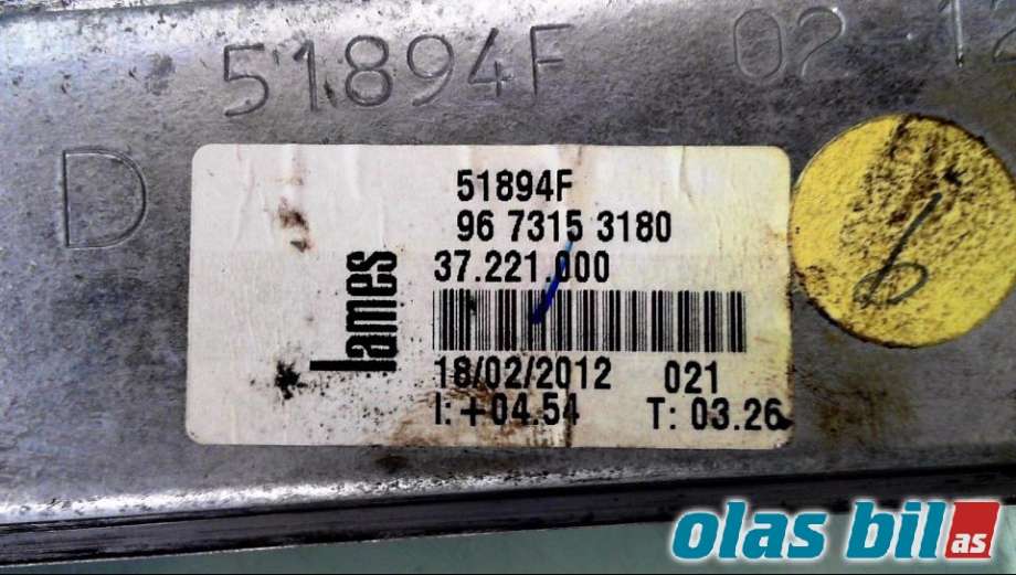 Ruteheis til Peugeot 208 2012-2019 (Type I) (98 164 020 80|)