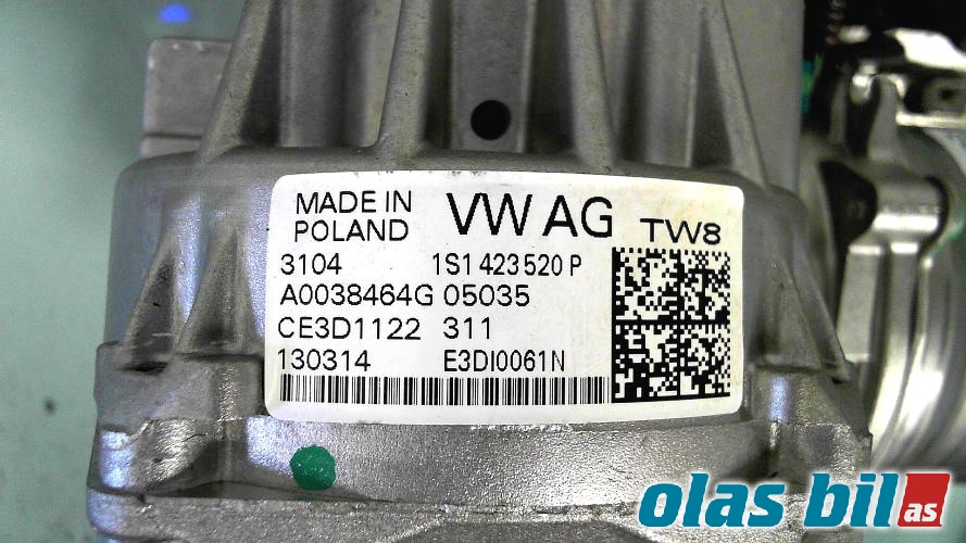 Rattaksel elektrisk servo til VW E-Up 2013-2019  (1S1 423 520 AK||1S1423520P)