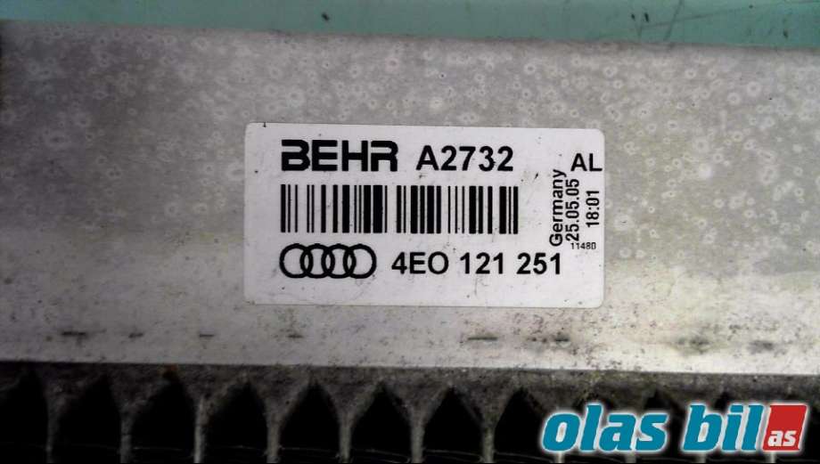 Radiator (automat gir) til Audi A8 2003-2010 (Type II) (4E0 121 251||4E0121251)