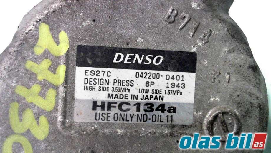 Aircondition kompressor til Toyota Prius +7 2012-2020 (Type III) (stasjonsvogn) (stasjonsvogn) (8837076020||0422000401)