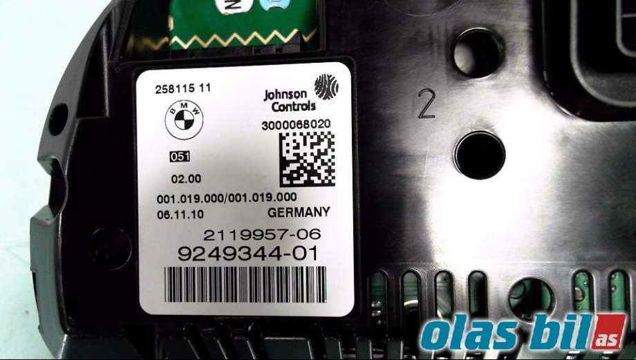 Instrumentpanel til BMW 5-Serie 2010-2017 (F10/F11) (F10/F11) (62 10 9 358 981||9249344-01)