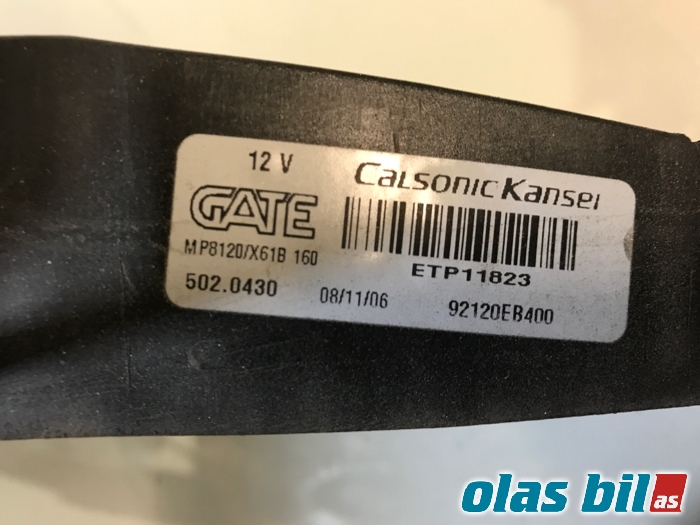 Kjølevifte til Nissan Pathfinder 2005-2010 (Fase 1) (R51) (R51) (92120EB400|)