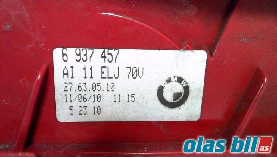 Baklykt venstre til BMW 3-Serie 2005-2011 (E90/E91/E92/E93) (E90/E91/E92/E93) (63 21 6 937 457||6 937 457)
