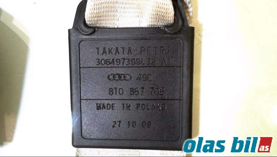 Sikkerhetsbelte foran høyre til Audi A5 2007-2016 (Type I) (8T0 857 705|)