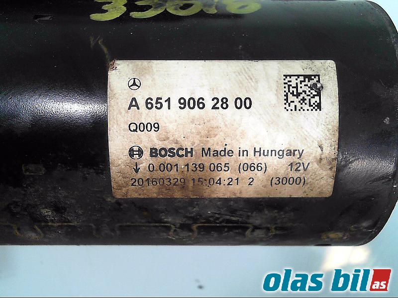 Starter diesel til Mercedes E-Klasse 2013-2016 (Fase 2) (W212) (W212) (A 651 906 28 00|)