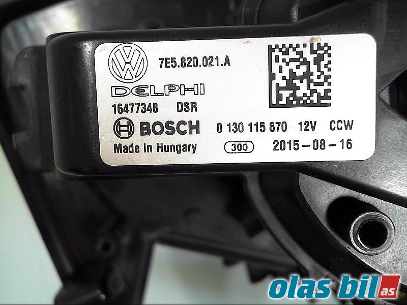 Varmeapparat motor til VW Transporter / Caravelle 2015-2019 (T6) (T6) (7E5 820 021 A|)