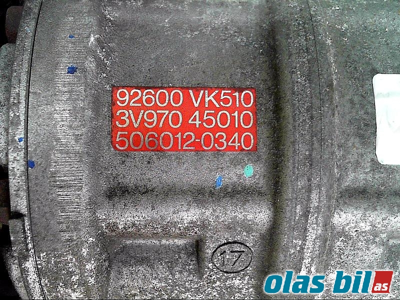 Aircondition kompressor til Nissan King Cab 2002-2011 (Fase 2) (D22/NP300) (D22/NP300) (92600VL30A||92600-VK510)
