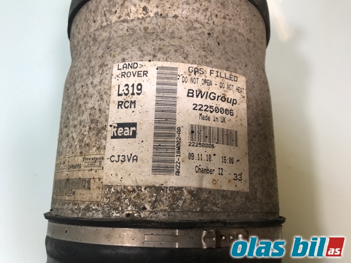 Fjær foran nivå luftpute/belg til Land Rover Discovery 2009-2017 (Type IV)  (LR014195|)