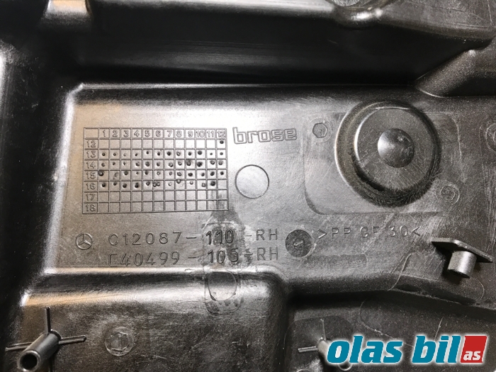 Ruteheis til Mercedes Vito 2014-->> (W447) (W447) (A 447 720 40 00||A 447 827 11 60)
