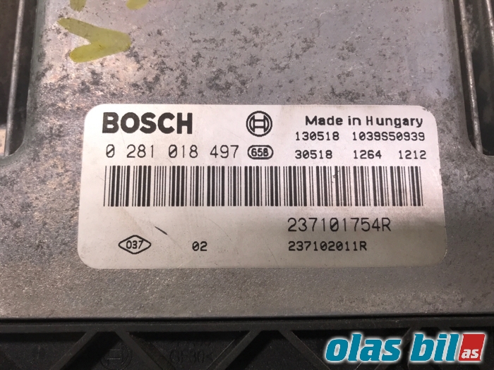 Styreenhet motor til Opel Vivaro A 2006-2014  (93454633||0 281 018 497)