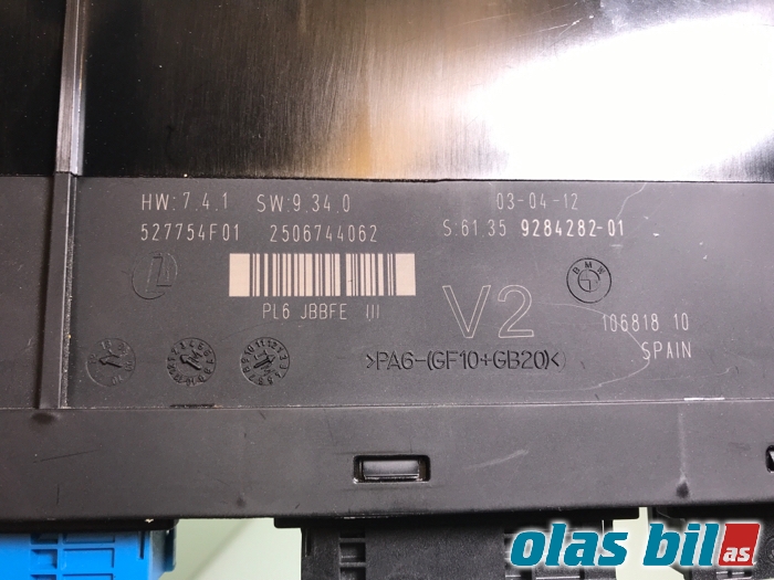 Styreenhet comfort (BCM) til BMW 5-Serie 2010-2017 (F10/F11) (F10/F11) (61 35 9 322 532||9248282-01)