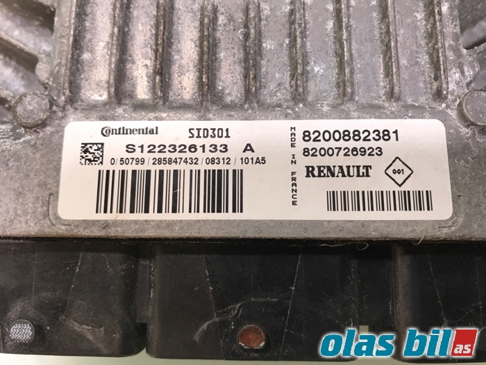 Styreenhet motor til Renault Laguna 2008-2010 (Type III, Fase 1)  (RENAULT|8200981816||8200882381)