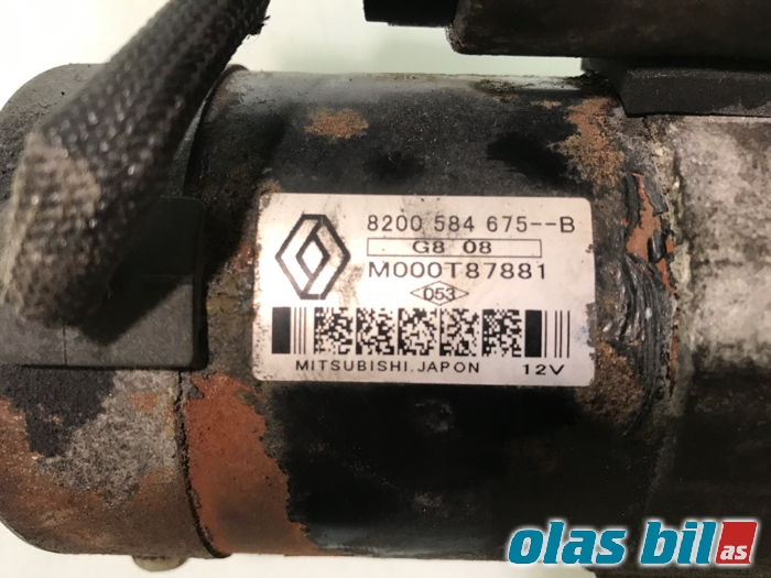 Starter diesel til Renault Laguna 2008-2010 (Type III, Fase 1)  (RENAULT|8200584675||M000T87881)