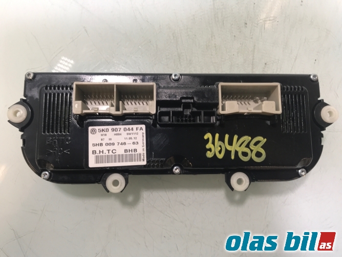 Varmeapparat betjening til VW Touran 2010-2015 (Type I, Fase 3)  (5K0 907 044 HD||5K0 907 044 FA)