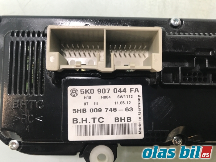 Varmeapparat betjening til VW Touran 2010-2015 (Type I, Fase 3)  (5K0 907 044 HD||5K0 907 044 FA)