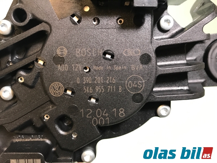 Viskermotor bakrute til VW Sharan 2010-->> (Type II)  (5K6 955 711 B|)