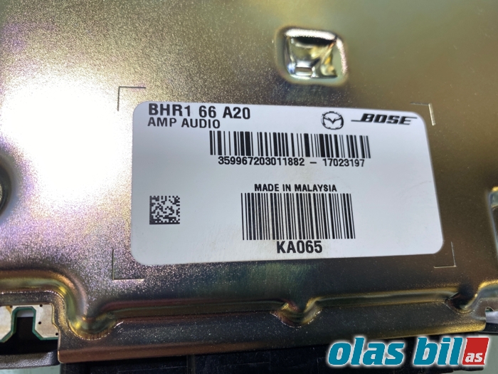 Bilstereo forsterker til Mazda 3 2016-2019 (Type III, Fase 2)  (BHR1-66-A20||BHR1 66 A20)