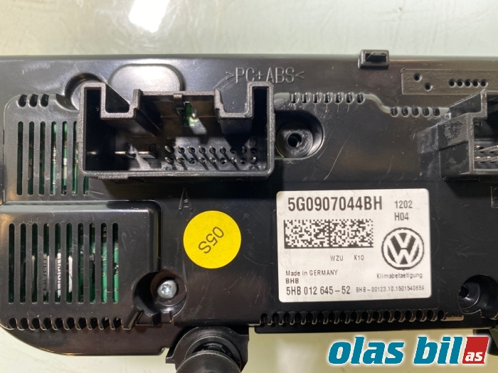 Varmeapparat betjening til VW Passat 2015-2019 (Fase 1) (B8) (B8) (5G0 907 044 EC||5G0 907 044 BH)