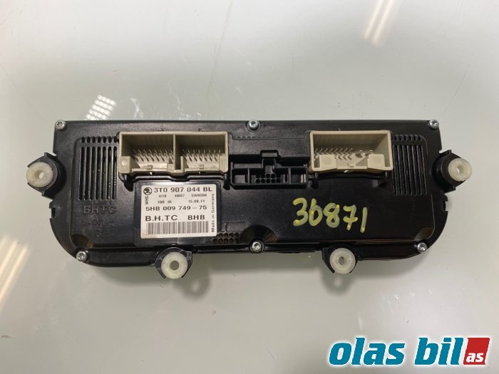 Varmeapparat betjening til Škoda Octavia 2009-2013 (Type II, Fase 2)  (3T0 907 044 CS||3T0 907 044 BL)