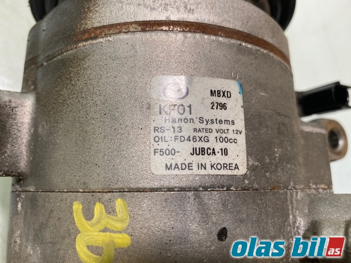 Aircondition kompressor til Mazda 3 2016-2019 (Type III, Fase 2) (KF01-61-450A||F500-JUBCA-10)