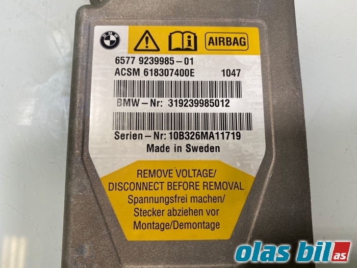 Airbag elektronikk til BMW 5-Serie 2010-2017 (F10/F11) (F10/F11) (65 77 9 266 329||65779239985-01)