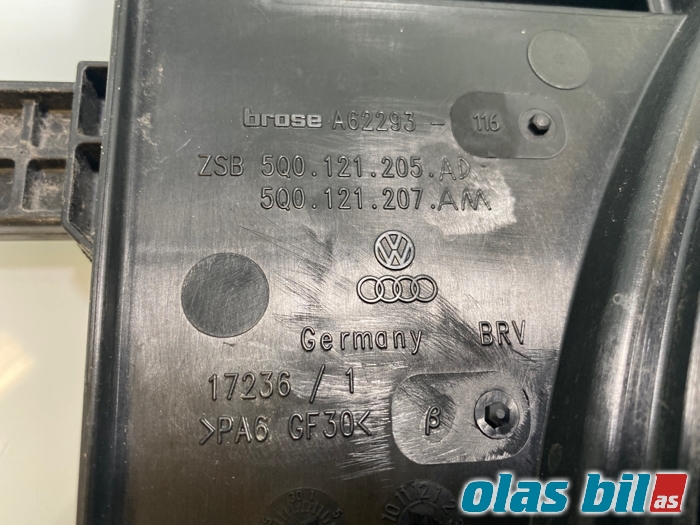 Kjølevifte til VW Golf VII 2012-2017 (Fase 1)  (5Q0 121 203 DE||5Q0 959 455 AN)