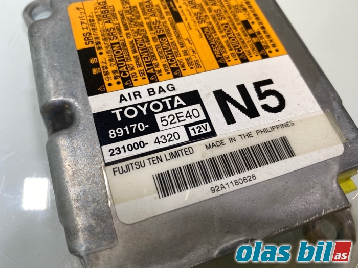 Airbag elektronikk til Toyota Urban Cruiser 2009-2014  (8917052E40||89170-52E40)