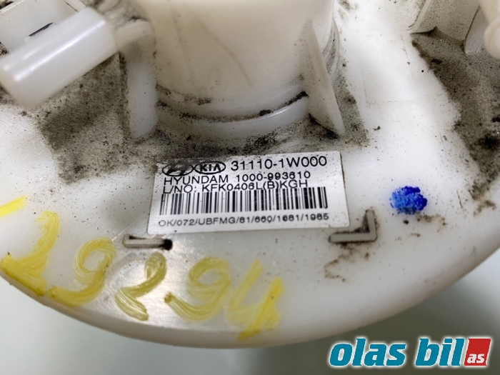 Bensinpumpe elektrisk til Kia Rio 2011-2017 Type III  (31110 1W000||31110-1W000)