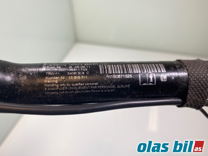 Sikkerhetsbeltelås baksete til Opel Meriva B 2010-2017  (13305711|)