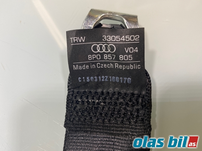 Sikkerhetsbelte bak høyre til Audi A3 2012-2016 (Type III, Fase 1)  (8P0 857 805|)
