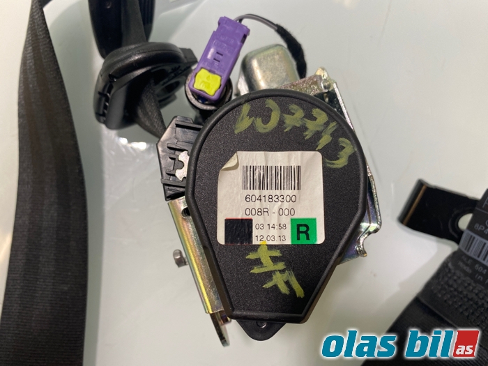 Sikkerhetsbelte foran høyre til Audi A3 2012-2016 (Type III, Fase 1) (8P4 857 706 J||8P4 857 706 C)