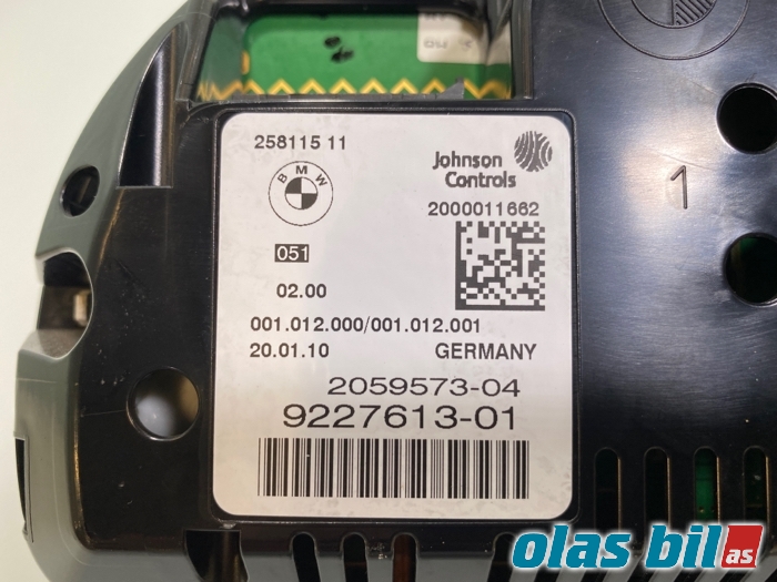 Instrumentpanel til BMW 5-Serie 2010-2017 (F10/F11) (F10/F11) (62 10 9 358 981||9227613-01)