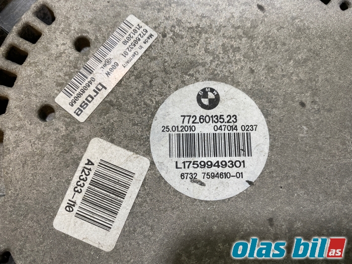 Kjølevifte til BMW 5-Serie 2010-2017 (F10/F11) (F10/F11) (17 42 8 509 741||772.60135.23)