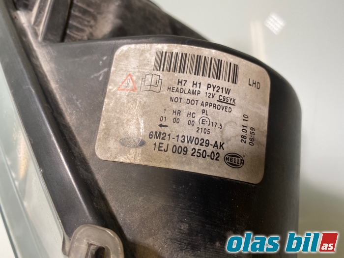 Frontlykt høyre halogen til Ford S-Max 2006-2010 (Type I, Fase 1)  (1453189||6M21-13W029-AK)