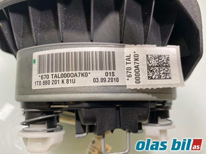 Airbag rattpute til VW Golf VI 2008-2012 (5K0 880 201 AA||1T0 880 201 K)