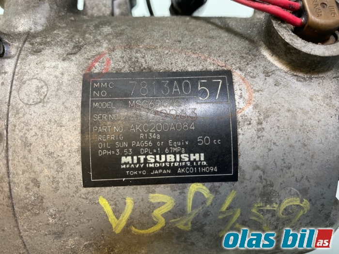 Aircondition kompressor til Mitsubishi Lancer 2008-2017  (7813A057|)