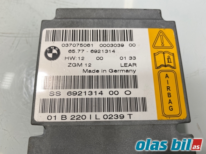 Airbag elektronikk til BMW 7-Serie 2000-2008 (E65/E66/E67/E88) (E65/E66/E67/E88) (65 77 6 949 901||65.77-6921314)