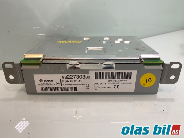 Bilstereo til Peugeot Expert 2016-->> (Type III)  (16 238 073 80||98 227 303 80)